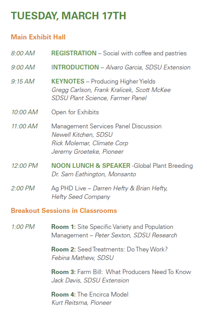 Precision Ag Conference 2015