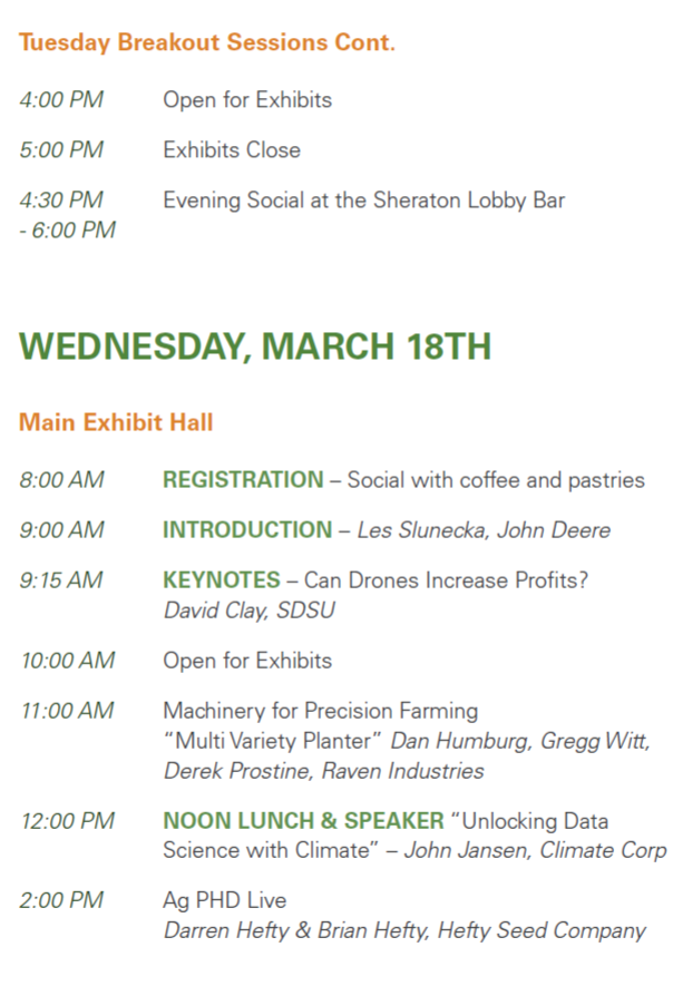 Precision Ag Conference 2015