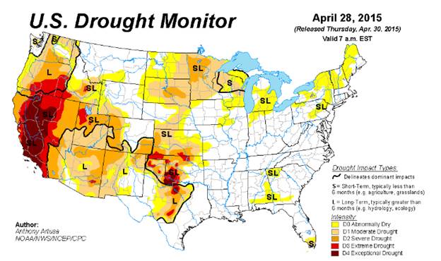 Grain Markets Drought Monitor